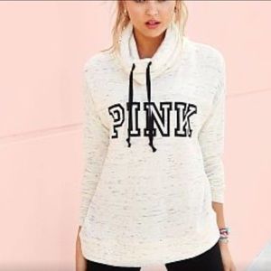 Victoria Secret PINK Cream Cowl Neck Sweater